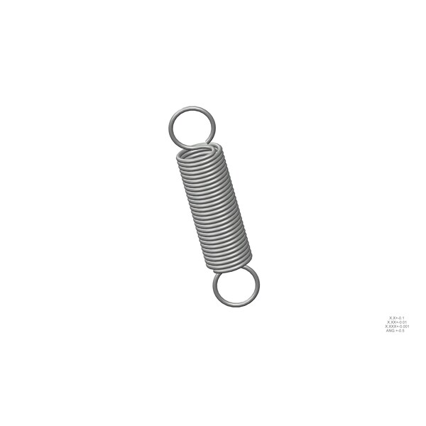 Approved Vendor Extension Spring, O=1.000, L= 4.50, W= .095 R G809965989 - main